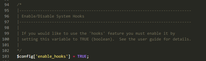 hook config